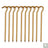 Aluminium Alloy Tent Pegs With Hooks 10pcs Beargoods