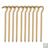 Aluminium Alloy Tent Pegs With Hooks 10pcs Beargoods