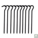 Aluminium Alloy Tent Pegs With Hooks 10pcs Beargoods