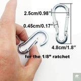 4mm Camping Tent Tie Down Rope Tightener Fastening Pulley Ratchet Hangers Awning Rope Hook Canopy Buckle Rope Tightening Tool Beargoods