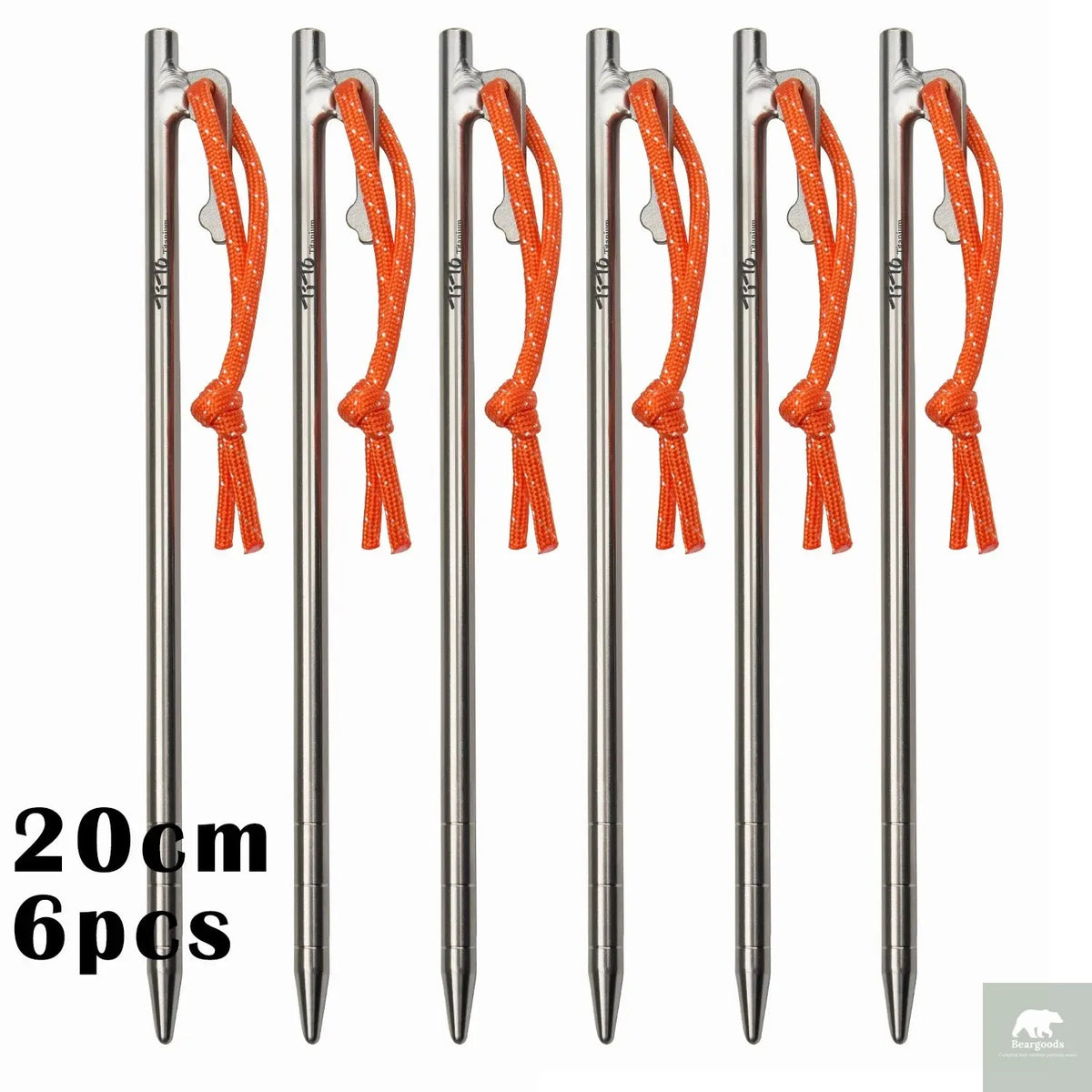 Titanium Alloy Tent Pegs Beargoods