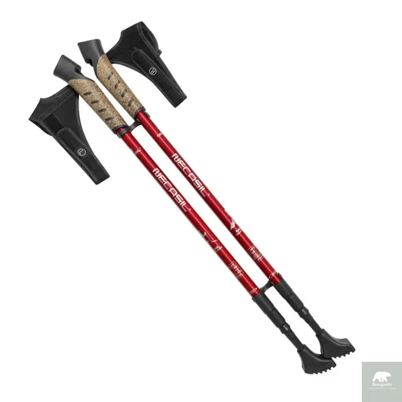 2PCS Nordic Walking Poles Telescopic Aluminium Alloy Beargoods