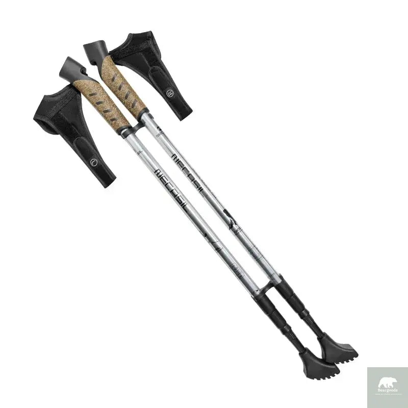 2PCS Nordic Walking Poles Telescopic Aluminium Alloy Beargoods