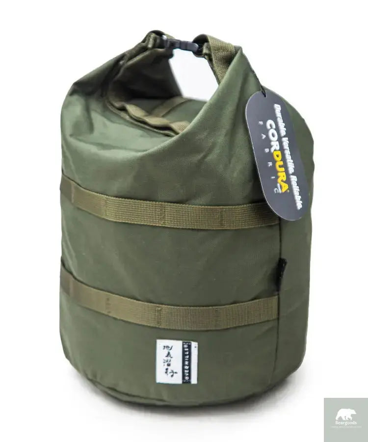 500D Nylon Round Bottom Roll Top Storage Bag Outdoor Camping Cookware Pot Carrier Picnic Lunch Box Organizer Hiking Gear Pouch Beargoods