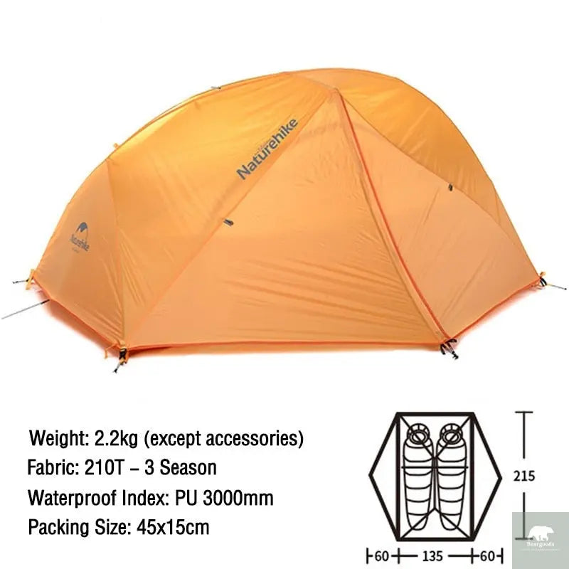 2 Person Ultralight Waterproof Camping Tent - Beargoods