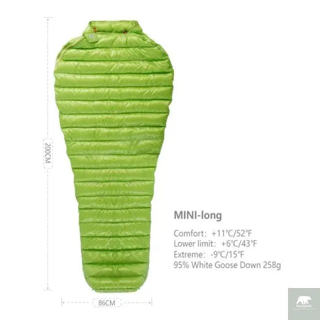 MINI Ultralight Goose Down Mummy 4 Season - Beargoods MINI Ultralight Goose Down Mummy 4 Season Beargoods.co.uk  161.99 Beargoods