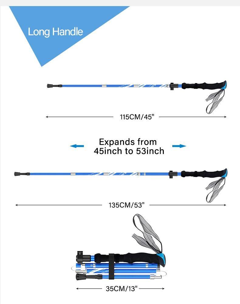 2 Piece Ultralight Trekking Poles Foldable - Beargoods 2 Piece Ultralight Trekking Poles Foldable Beargoods.co.uk  34.99 Beargoods