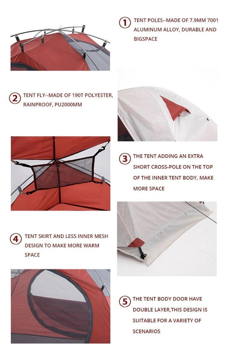 2-3 People Backpacking Tent - Beargoods 2-3 People Backpacking Tent Beargoods.co.uk  149.99 Beargoods