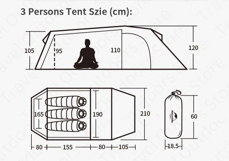 Tunnel Tent 2-4 Persons - Beargoods Tunnel Tent 2-4 Persons Beargoods.co.uk  219.99 Beargoods