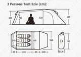 Tunnel Tent 2-4 Persons - Beargoods Tunnel Tent 2-4 Persons Beargoods.co.uk  219.99 Beargoods