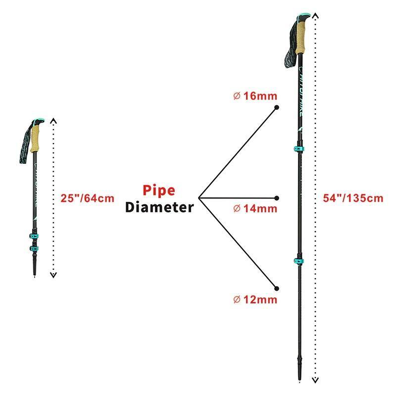 Carbon Fibre Quick Lock Telescope Pole Pair - Beargoods Carbon Fibre Quick Lock Telescope Pole Pair Beargoods.co.uk  54.99 Beargoods