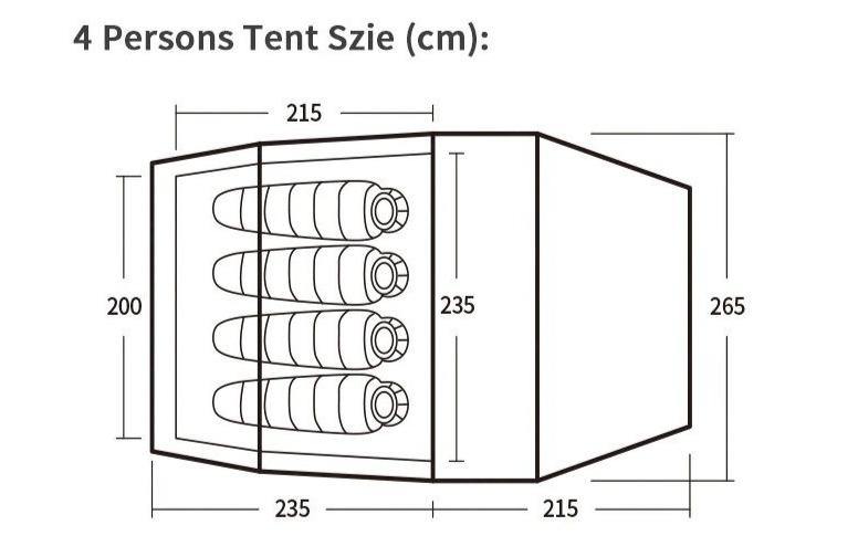 Tunnel Tent 2-4 Persons - Beargoods Tunnel Tent 2-4 Persons Beargoods.co.uk  219.99 Beargoods