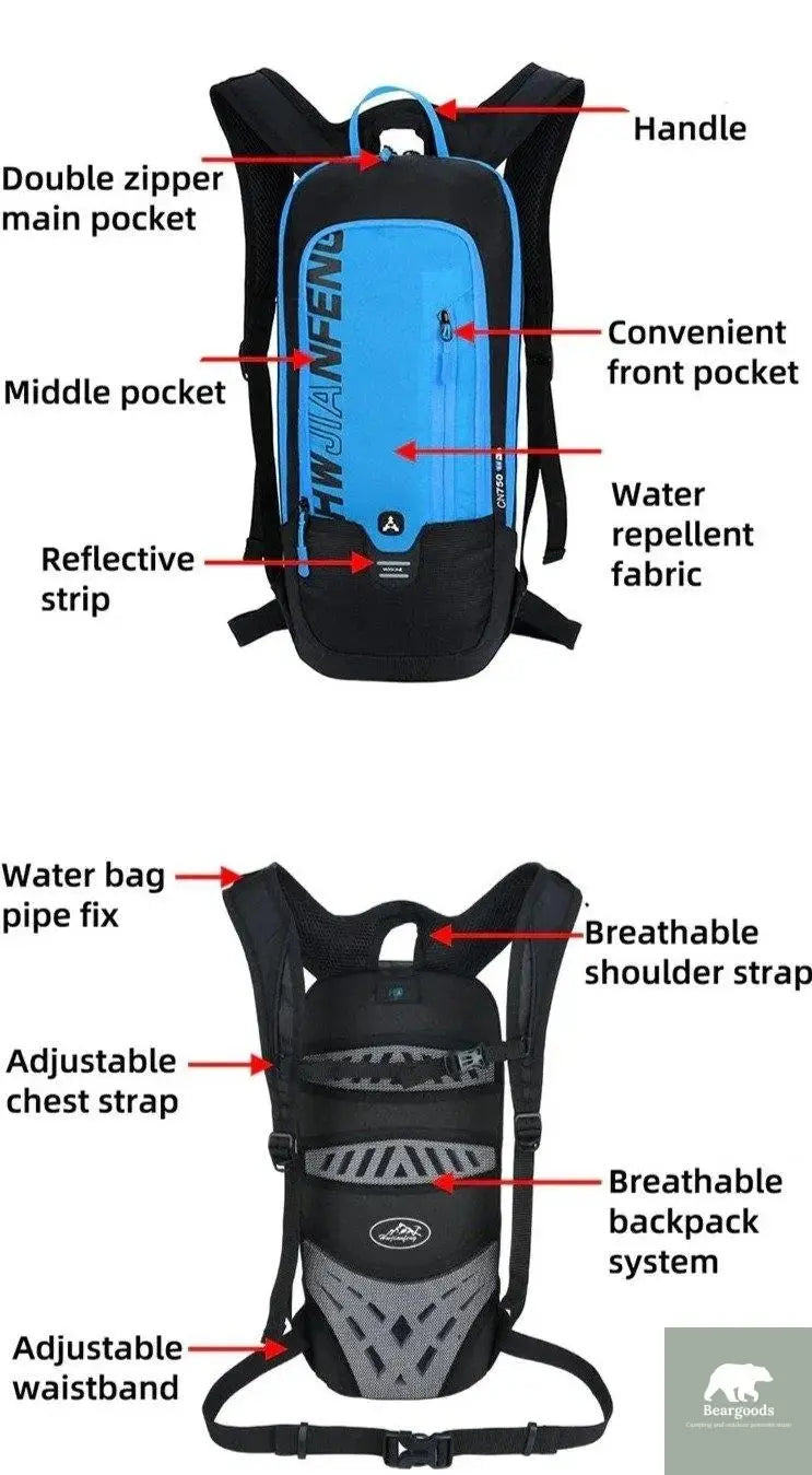 Ultralight Bladder Hydration Rucksack Waterproof - Beargoods Ultralight Bladder Hydration Rucksack Waterproof Beargoods.co.uk  39.99 Beargoods